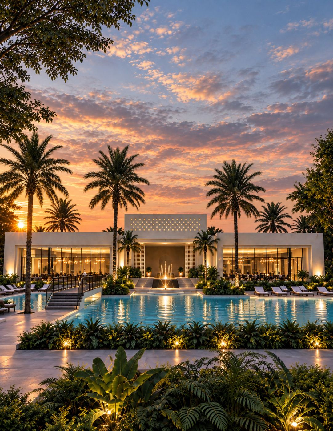 Real Capital Cancún — Casa club y alberca